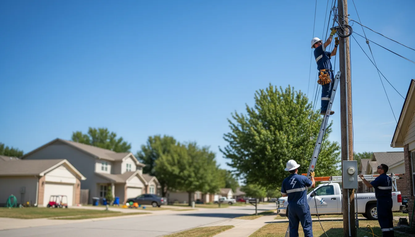 Residential electrician providing installation services in Beach City, OH